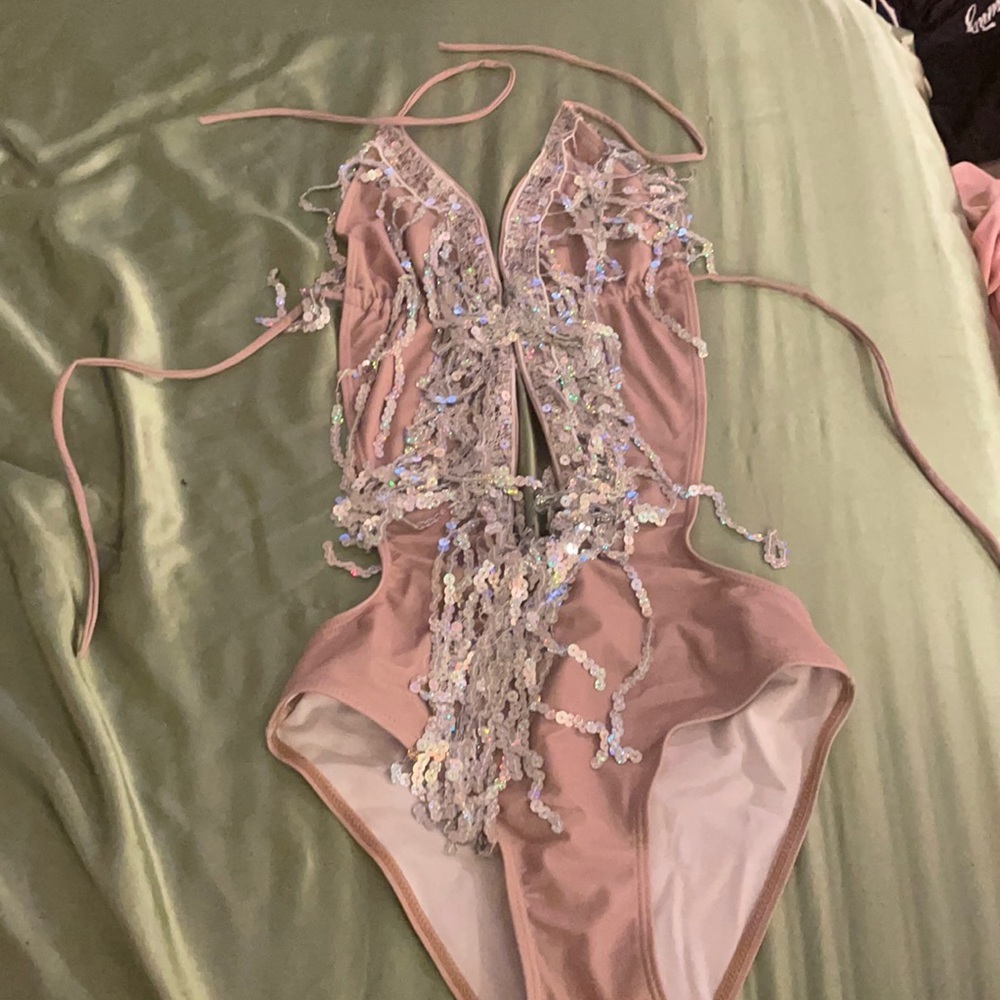 Never worn sequin bathing suit